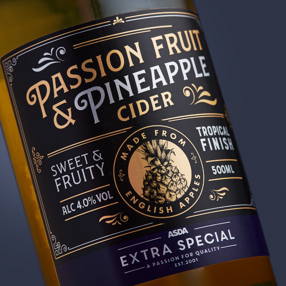 ASDA Extra Special Ciders Thumbnail - Amberley Labels
